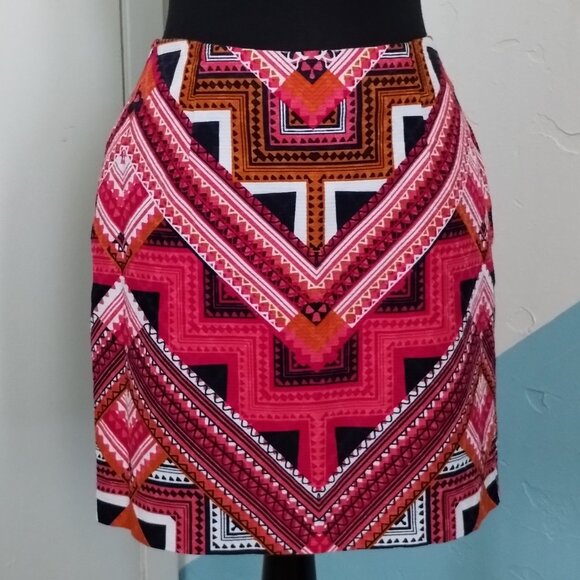 Merona Colorful Print Pencil Shirt - Picture 3 of 7